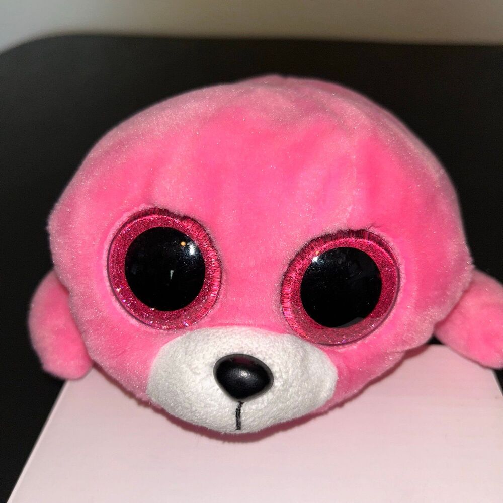 2016 Ty Beanie Boos Pierre the Pink Seal